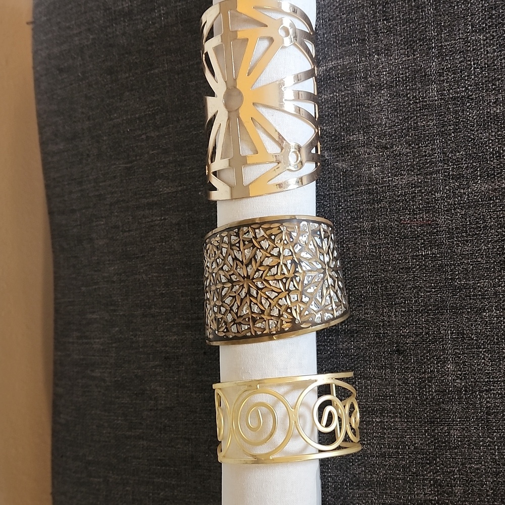 3 Cuff bracelet bundle